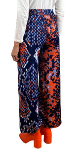 Pantalón Estampado Azul