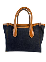 Cartera Denim Y Cuero