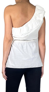 Blusa Asimetrica Blanca