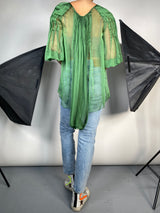 Blusa Verde Traslucida