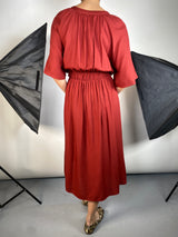 Vestido Camisero Terracota