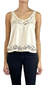 Blusa Beige Sin Mangas