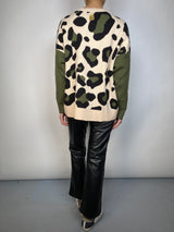 Sweater Green Leopard