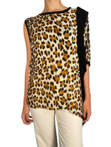 Blusa Asimétrica Animal Print
