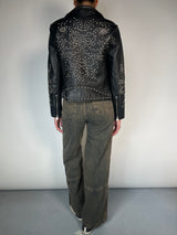 Chaqueta Studs Cuero