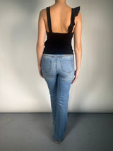 Polera Sin Mangas Asimétrica