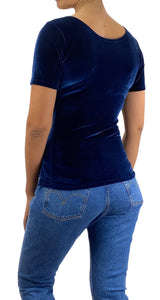 POLERA VELVET AZUL