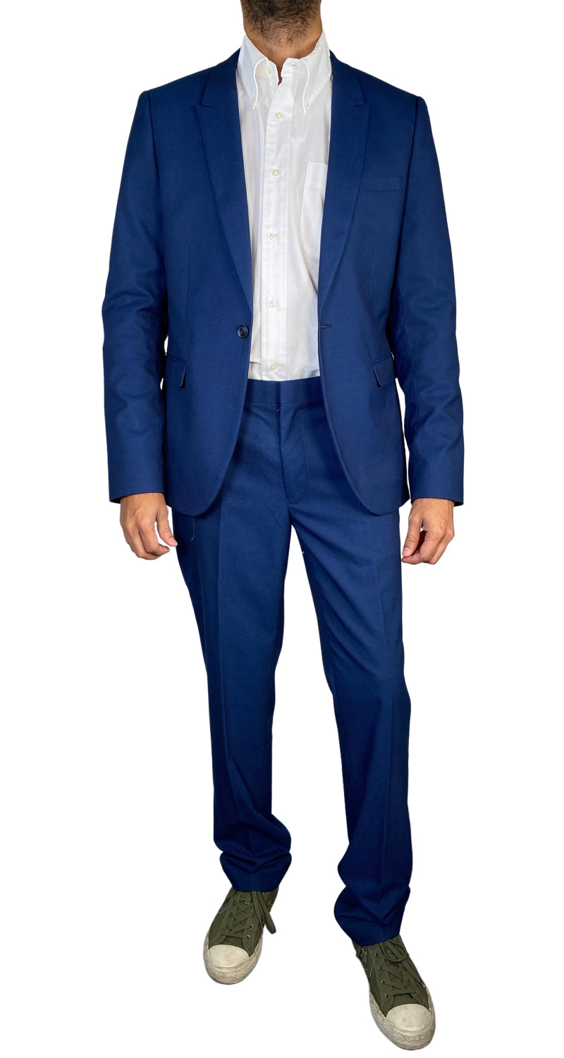 traje hombre zara azul marino