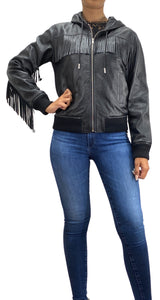 Chaqueta Cuero Flecos