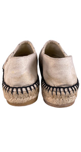 Alpargatas Beige Logo Bordado