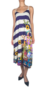 Vestido Flores & Rayas