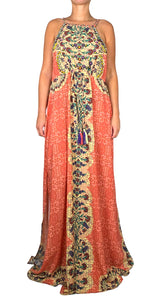 Vestido Multicolor Sin Mangas Con Tirantes