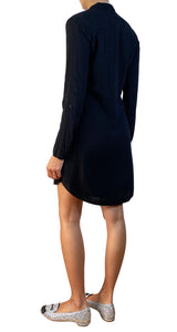 Vestido Negro Botones