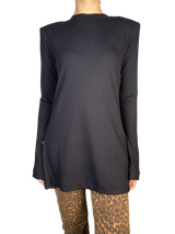 Polera Tejida Con Hombreras