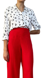 Blusa Blanca Corazones