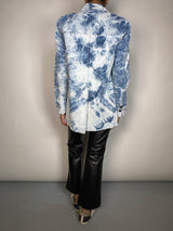 Blazer Denim Tie Dye