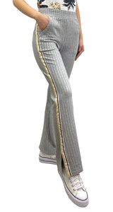 Pantalón Gris Fruncido