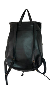 Mochila Cuero Negro