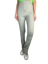 Pantalón Rib Verde Grisacéo