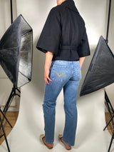 Abrigo Corto Lana Negro