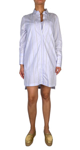 Vestido Mini Azul con Rayas