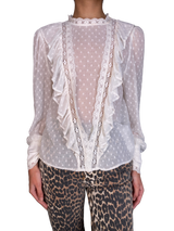 Blusa Traslucida Broderie