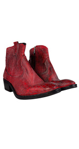Botas Cuero Rojo Camilla Winter by Magma