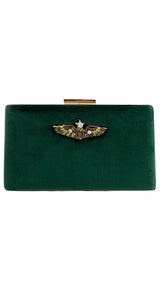 Clutch Velvet Verde