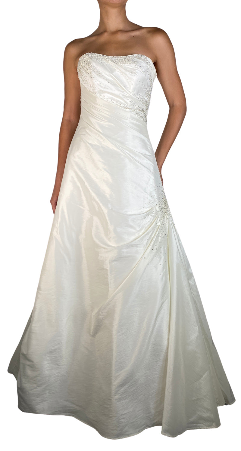 Vestido De Novia Drapeado Con Aplicaciones MAGGIE SOTTERO