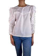 Blusa Mangas Fruncida