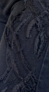 Pantalón Negro Plumas