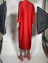 Vestido Rojo Satinado