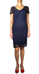 Vestido Macramé Azul