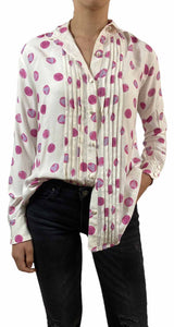 Blusa Corazones y Puntos Blanca