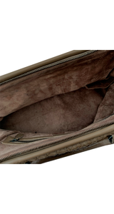 Cartera Intrecciato Leather Gris