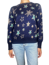 Sweater Stars Fibras Metalizadas