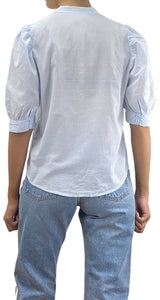 Blusa Celeste Traslucida