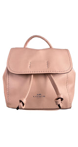 Mochila Mini Cuero Rosa