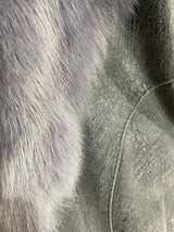 Chaqueta Cuero Gris
