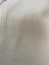 Chaqueta Azul Tachas Piel Ovina