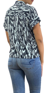 Blusa Botones Estampada