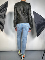 Chaqueta Cuero Cierres