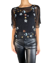 Blusa Cosmos Traslucida