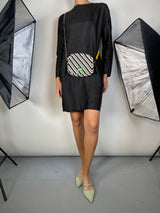 Bandolera Tejida Blanco y Negro