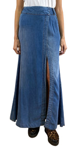 Falda Wrap Denim