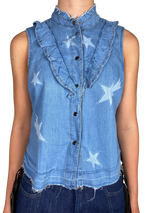 Blusa Denim Stars
