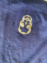 Polera Azul Destroyed