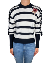 Sweater Blanco y Negro