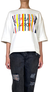 Polerón Blanco Estampado