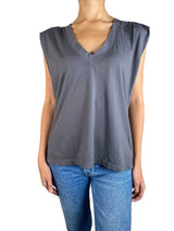 Polera Gris Sin Mangas